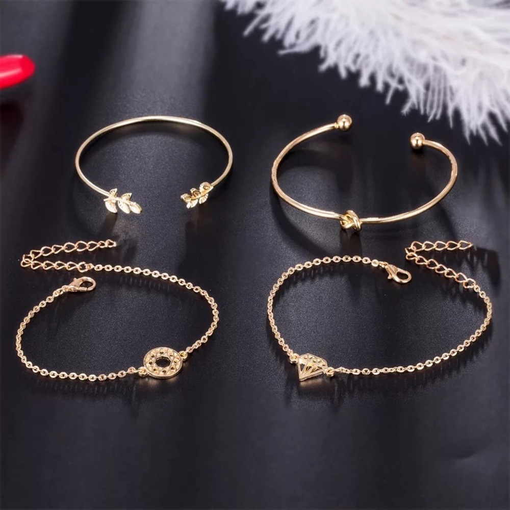 4pc Bracelet Set Charm Set - Picture 2 of 7